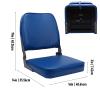 ACOGEDO Folding Boat Seat, Marine-Grade Foam Padding, Lightweight Aluminum Alloy Frame with Straps for Lounging Areas on Canoe and Pontoon Boat Decks view 2