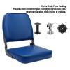 ACOGEDO Folding Boat Seat, Marine-Grade Foam Padding, Lightweight Aluminum Alloy Frame with Straps for Lounging Areas on Canoe and Pontoon Boat Decks view 4