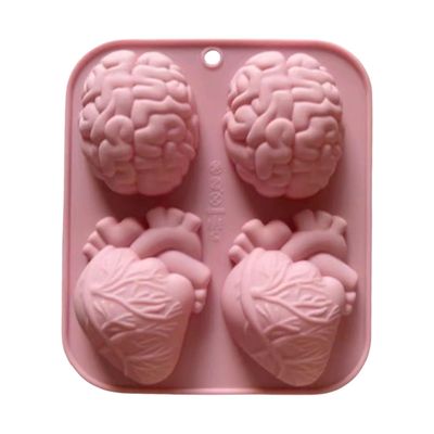 Human Brain Heart Silicone Mold