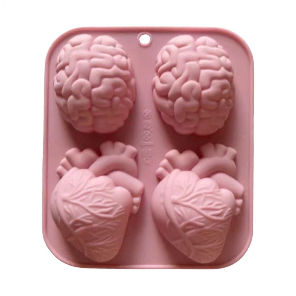 Human Brain Heart Silicone Mold