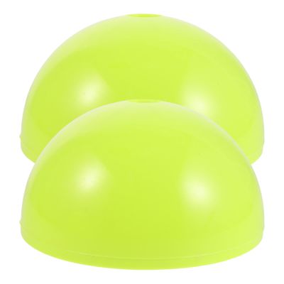 ibasenice 2-Piece Fluorescent Green Water-Filled Soccer Agility Pole Bases