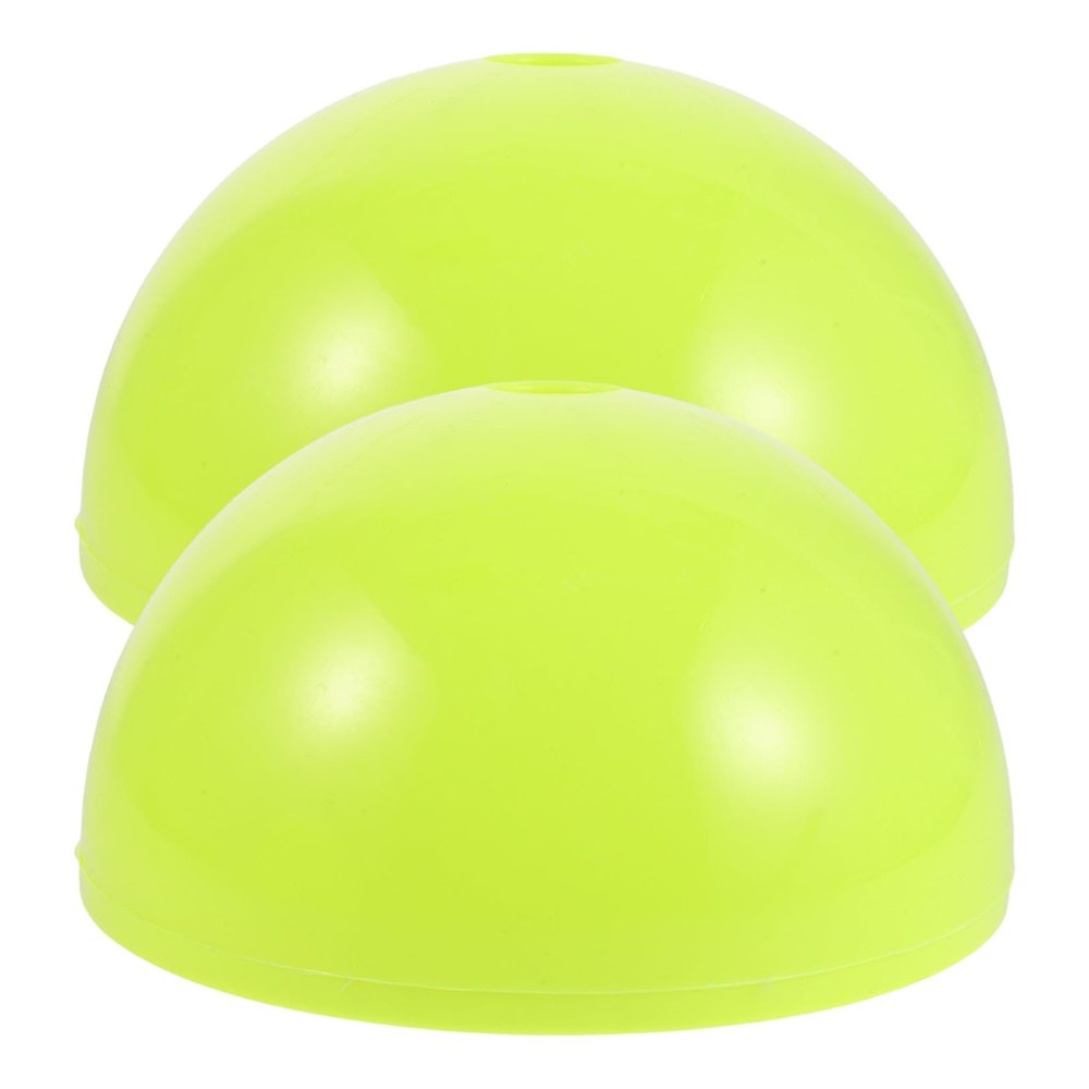 ibasenice 2-Piece Fluorescent Green Water-Filled Soccer Agility Pole Bases