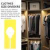 Abaodam 10-Pack Plastic Clothing Dividers for Closet Organization view 3