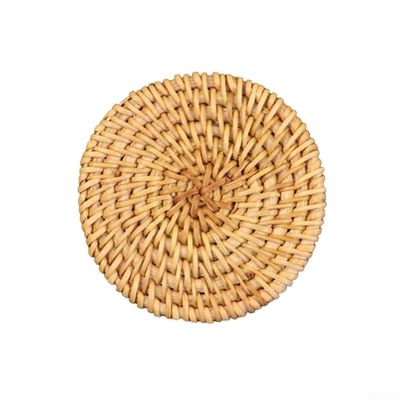 Rattan Table Coaster for Heat Protection and Insulation