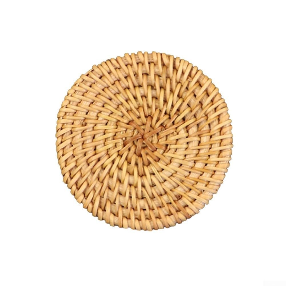 Rattan Table Coaster for Heat Protection and Insulation