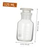 Ciieeo Wide-Mouth Glass Reagent Bottle, White Laboratory Bottle with Smooth Rim and Stable Base for Chemistry and Teaching view 2