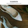HOMSFOU Elegant Silver Shoe Flowers view 3