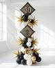Birthday Foil Balloon 18" - Black Gold view 2