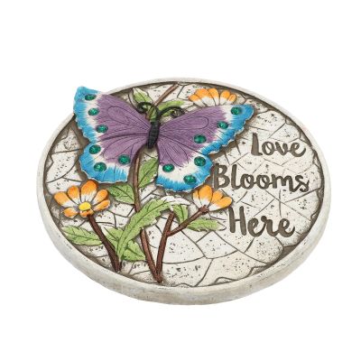 VINTORKY Decorative Cement Stepping Stone for Gardens and Patios, Weather-Resistant Creative Design