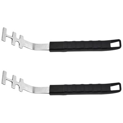 MAGICLULU Stainless Steel Grill Grate Lifters with Anti-Scald Protection, 2-Pack