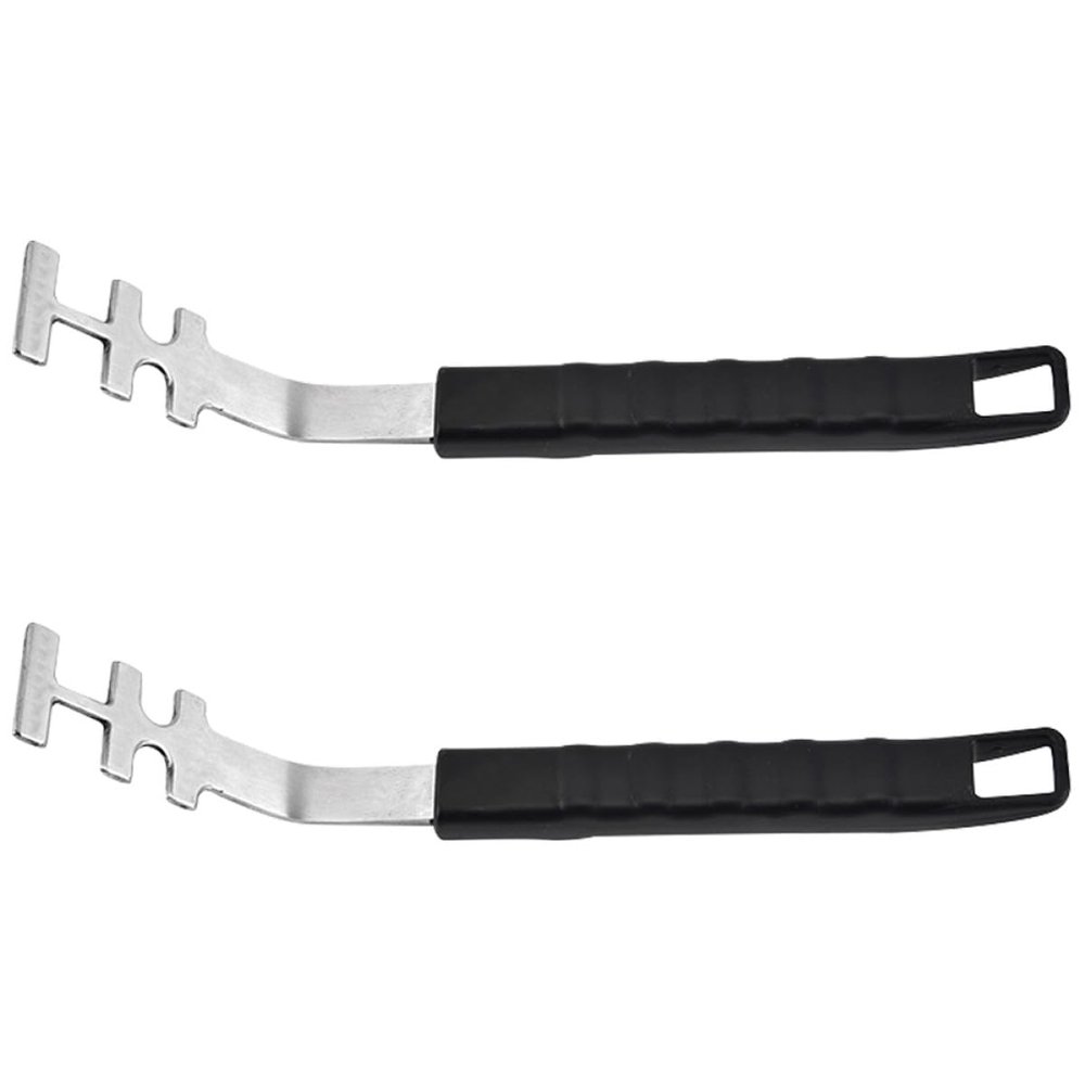 MAGICLULU Stainless Steel Grill Grate Lifters with Anti-Scald Protection, 2-Pack