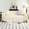 Modern Faux Leather Sofa Cover, Waterproof, Non-Slip, Beige, 180 x 340 cm view 2