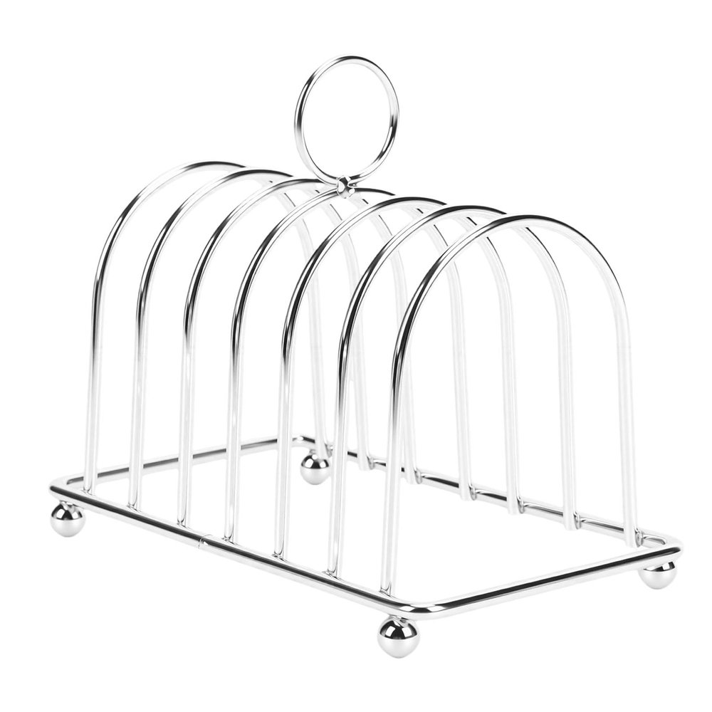 Zerodis Stainless Steel Toast Rack, 6-Slice Capacity