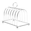 Zerodis Stainless Steel Toast Rack, 6-Slice Capacity view 1