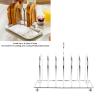 Zerodis Stainless Steel Toast Rack, 6-Slice Capacity view 3