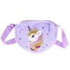 POPETPOP Plush Unicorn Handbag for Girls, Compact Shoulder Bag with Adjustable Strap, 7.48 x 6.30 x 1.18 in view 1