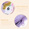 POPETPOP Plush Unicorn Handbag for Girls, Compact Shoulder Bag with Adjustable Strap, 7.48 x 6.30 x 1.18 in view 4