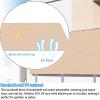 Balcony Privacy Screen 60 x 170 cm, HDPE 220 g/m², Cream view 3