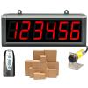 Electronic Counter with Digital Display, 30 m Detection Range, 6-Digit LED up to 99999, Ideal for Conveyor Applications view 1