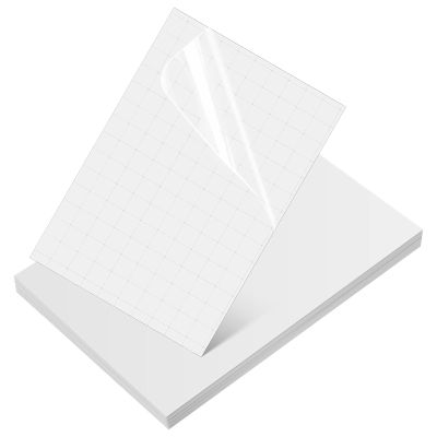 Self-Adhesive PVC Photo Protection Film, 50 Sheets, Transparent