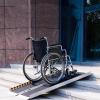 Portable Aluminum Wheelchair Ramp, Folding Threshold Ramp, 660 lb Capacity view 2