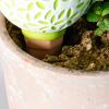 Zeiwohndc 4-Pack Terracotta Watering Spikes, Slow-Drip Self-Watering Globes view 4