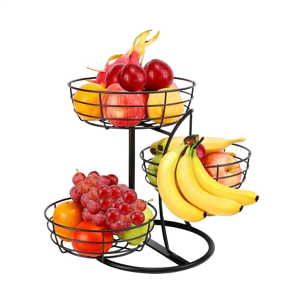 3-Tier Metal Fruit and Vegetable Organizer