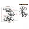 3-Tier Metal Fruit and Vegetable Organizer view 2