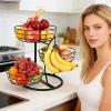 3-Tier Metal Fruit and Vegetable Organizer view 3
