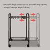 Extendable Freestanding Metal Trouser Rack view 3