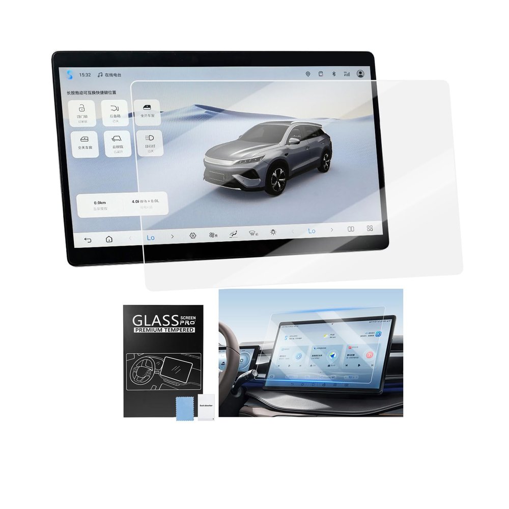 Rondrive 15.6-Inch HD Tempered Glass Navigation Touchscreen Protector Compatible with BYD Song Pro DM-i 2025–2026