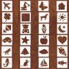Quilax 24-Piece Kids Stencil Set view 1