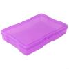 Photo Storage Box, 10.2 x 15.2 cm, High Capacity, PP Case with Handle and Buckle, Acid-Free, PVC-Free, for Photos, Crafts, Office Supplies, Stickers (Purple) view 1