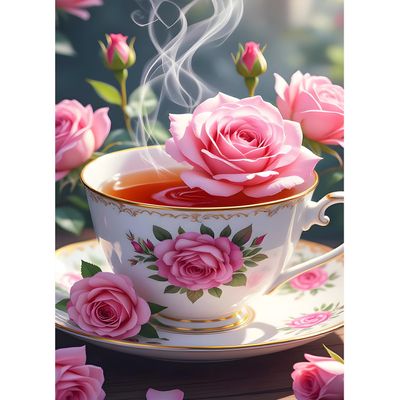 XWDYBDP DIY Rose Flowers Diamond Painting Kit