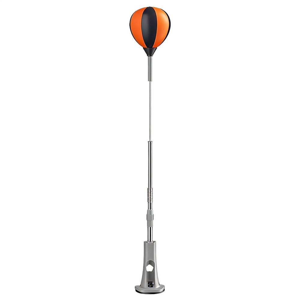 Punching Bag with Stand, Height-Adjustable Speed Training, Freestanding A-Base