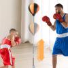 Punching Bag with Stand, Height-Adjustable Speed Training, Freestanding A-Base view 3