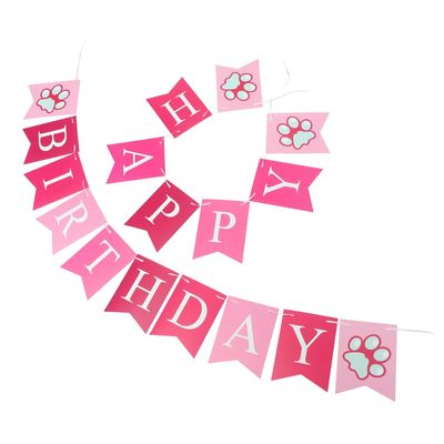 Cabilock Dog Birthday Decoration Set with Happy Birthday Banner