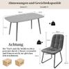 JIEXI Dining Table for 4–6 People, Modern MDF Wood Kitchen Table view 2
