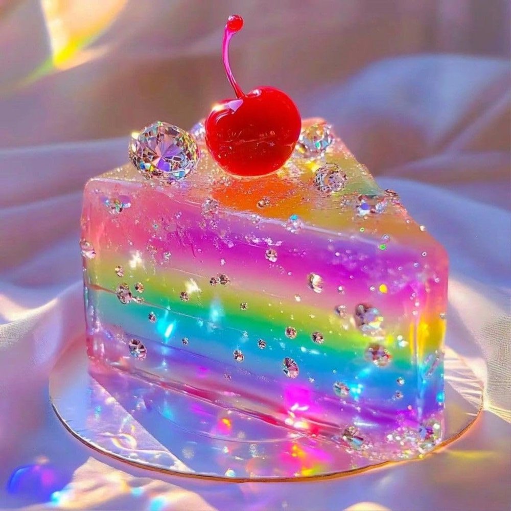 HKLIOPU Diamond Painting for Adults - Crystal Cherry Cake