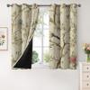Blumenvogel Blackout Curtains, Floral Vintage Design, 245 x 140 cm, 2 Panels view 3