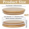 CREATCABIN 2-Pack Bamboo Jar Lids view 2