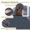 FENYIGE Outdoor Doormat 80 x 125 cm, Dirt-Trapping Mat with Non-Slip Backing, Gray view 4