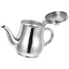 Beavorty Stainless Steel Oil Filter Pot with Strainer, 13 oz view 1