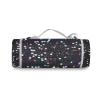 Yoogain Round Picnic Mat for 2 Adults, Sand-Resistant Beach Blanket, 147.3 cm, Black with Pink Sequins view 3