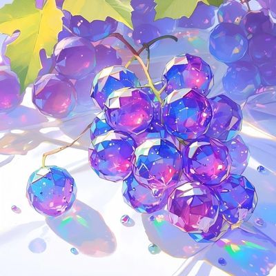 HKLIOPU 5D Diamond Painting for Adults, Crystal Grapes