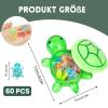 60 Mini Resin Turtles + 1 Large Turtle, Glow-in-the-Dark Turtle Figures for Fairy Gardens and Planters view 3
