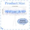 Blue Wedding Garter for Bride view 3