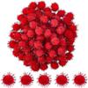 SUNNYCLUE 120 Pack 20mm Glitter Pom Poms view 1