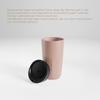 Wessper Reusable Cup with Lid 400 ml for Hot and Cold Drinks - Pink view 3