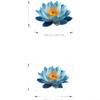 Blue Lotus Toilet Sticker view 2